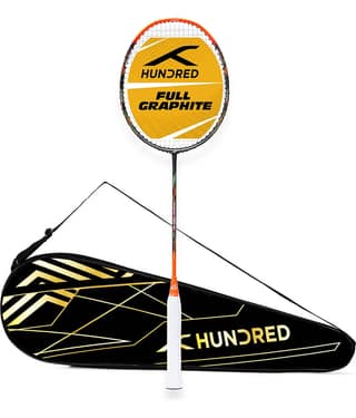 HUNDRED Multicolor Badminton Racquet ( Pack of 1 )