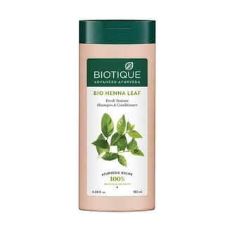 BIOTIQUE BIO HENNA LEAF SHAMPOO AND CONDITIONER 200ML