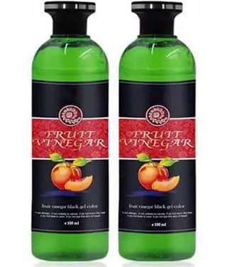 WRIXTY Fruit Vinegar Hair Dye Gel Black Instant Smooth Shiny Hair Natural Finish Easy Apply Long Lasting