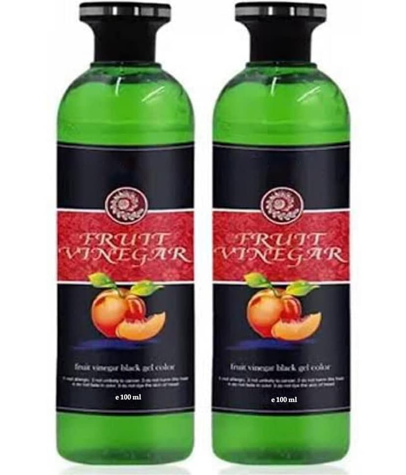 WRIXTY Fruit Vinegar Hair Dye Gel Black Instant Smooth Shiny Hair Natural Finish Easy Apply Long Lasting