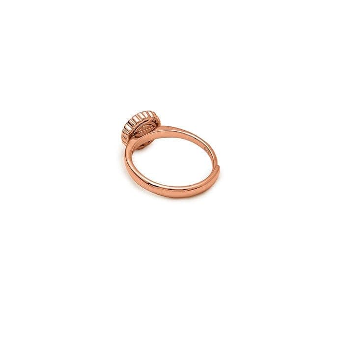 Rose Gold Wheel Of Heart Adjustable Ring (5 in 1 Crystal) view 7