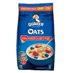 Quaker Oats - Natural Wholegrain, Nutritious Breakfast Cereals, Dalia Porridge, Easy To Cook, 1.5 kg Pouch
