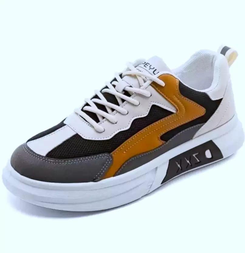 kardam&sons luxury fashionable Stylish Light Weight sport colorful casual shoes Sneakers For Men (White) view 2