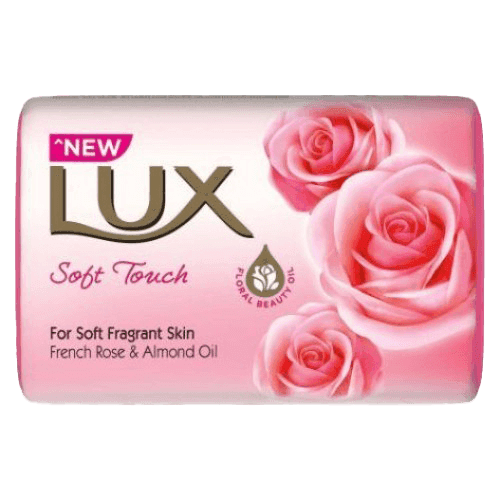 Lux Bathing Soap Soft Touch French Rose And Almond Oil 100g