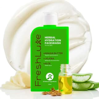 Herbal Hydration Facewash | Deeply Moisturizing & Soothing Cleanser with Aloe and Jojoba Oil | 100 ml