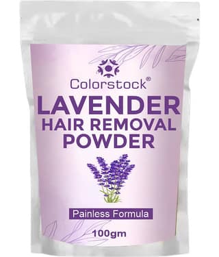 Colorstock Lavender Flavour Hair Removal Pre Wax Powder Pack of 1 - 100 gm