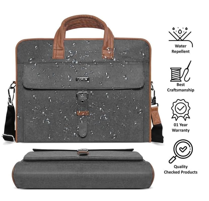 LOREM 10L Faux Leather Messenger Bag For Men-UF view 6