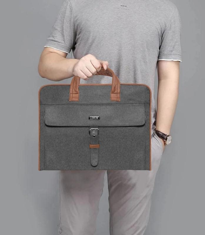 LOREM 10L Faux Leather Messenger Bag For Men-UF view 8