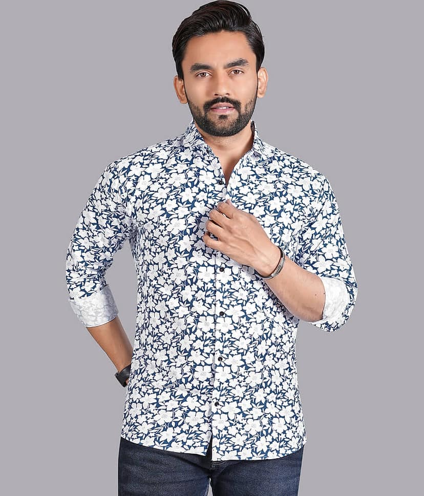 ADWYN PETER 100% Cotton Regular Fit Printed Full Sleeves Men's Casual Shirt - Multicolor 12 ( Pack of 3 ) view 2
