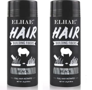 ELHAE Hair Building Fibers Instant Fuller Hair Look Natural-Looking Hair Thickening Powder for Men & Women