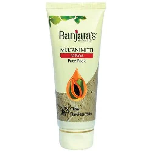 Banjara's Multani Mitti+ Papaya Face Pack, 50 gm