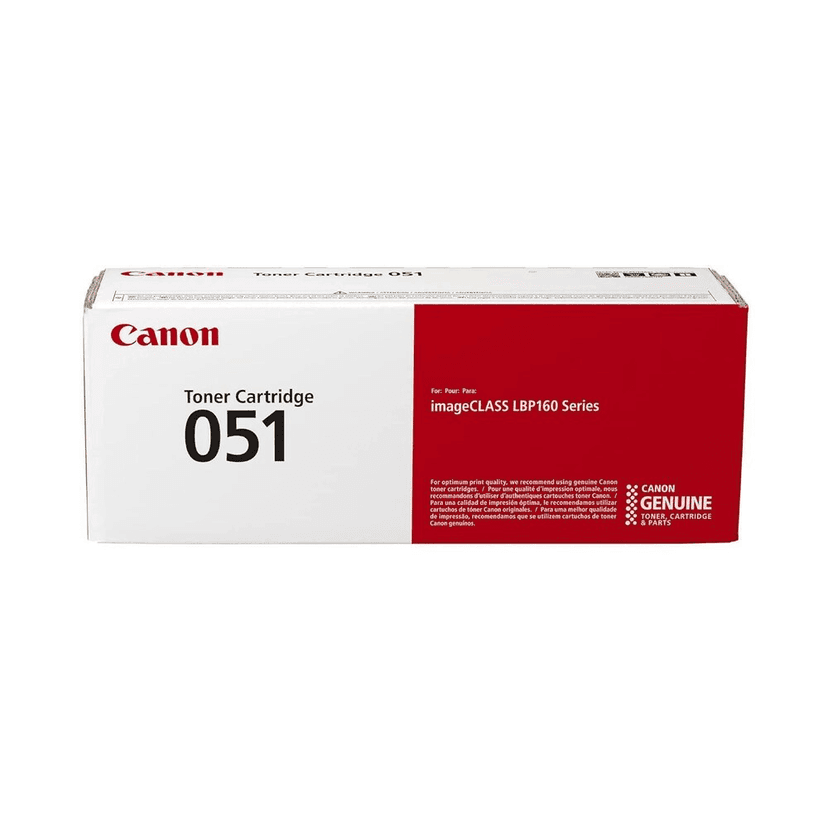 Canon 051 Black Original Toner Cartridge for Canon imageCLASS & i-SENSYS LBP162dw, MF264dw, MF267dw, MF269dw