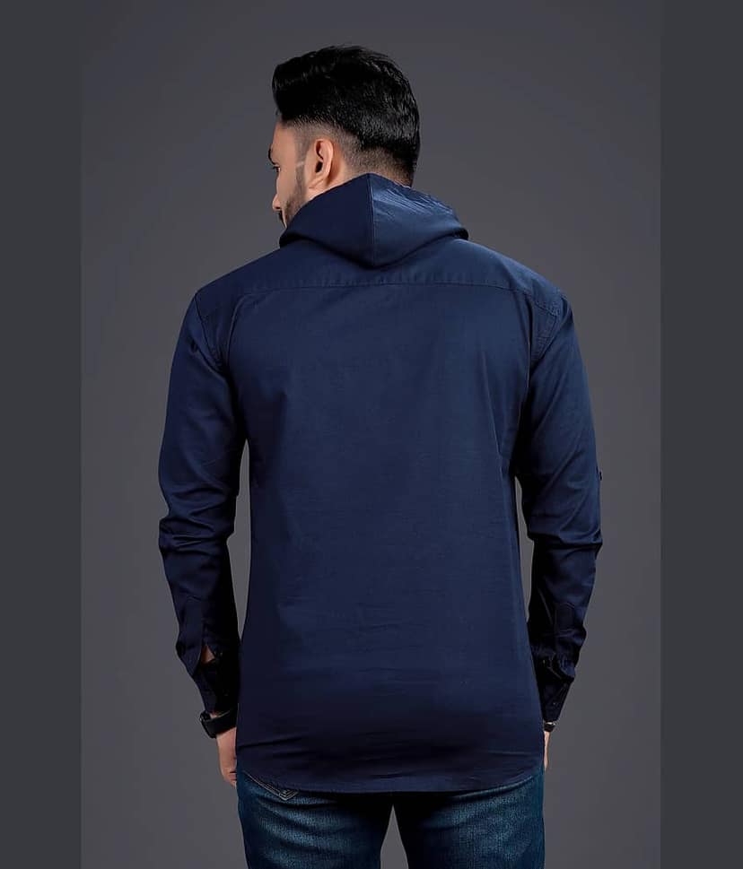 Nofilter 100% Cotton Regular Fit Dyed Full Sleeves Men's Casual Shirt - Blue ( Pack of 1 ) view 2