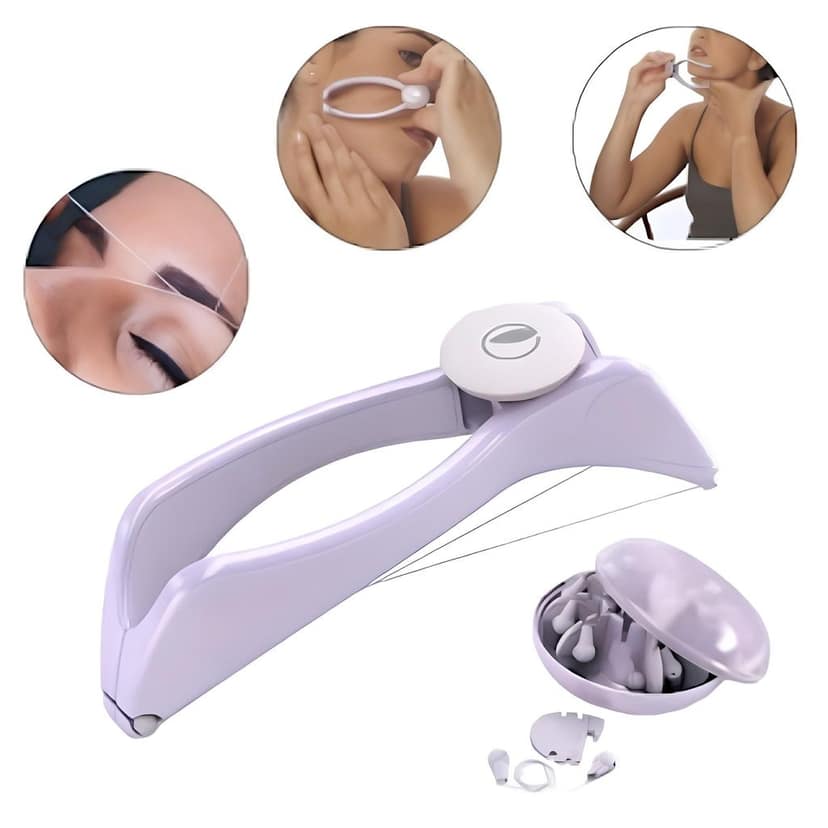 Portable Facial Hair Threading Remover with Extra Threads | Manual Thread Epilator for Upper Lip, Chin, Forehead & Sideburns | Gentle on Skin, No Chemicals | Compact, Travel-Friendly Hair Removal Tool (Original Quality) view 5