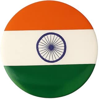 (Pack of 1) Indian Flag Lapel Pin Unisex Brooch Tiranga Badge For Shirts, T-Shirt, Saree and Coat (Multicolor)