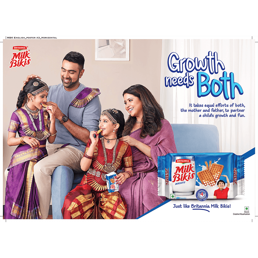 Britannia Milk Bikis Biscuit - Crunchy, Zero Trans Fat, Ready To Eat, 160 G view 2