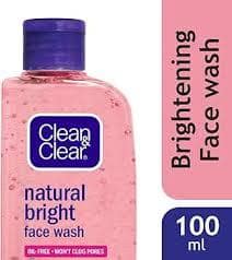 Clean & Clear Natural Bright Facewash, 100Ml