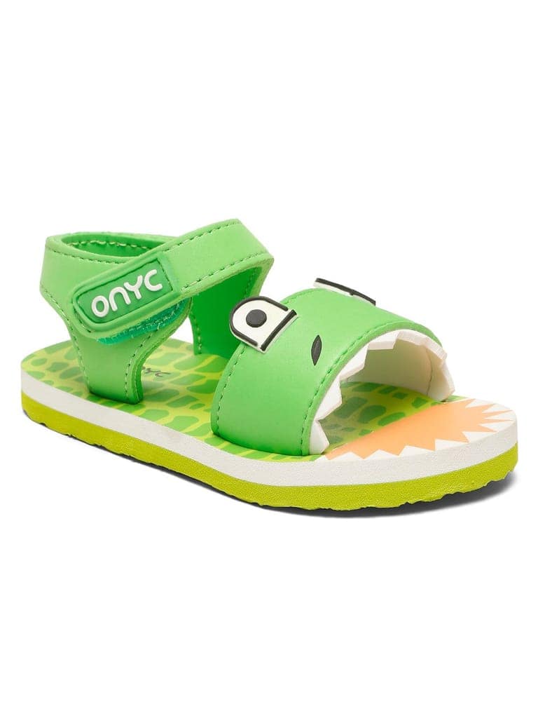 Premium Crocodile Artistic Sandals - Green (Unisex) view 7