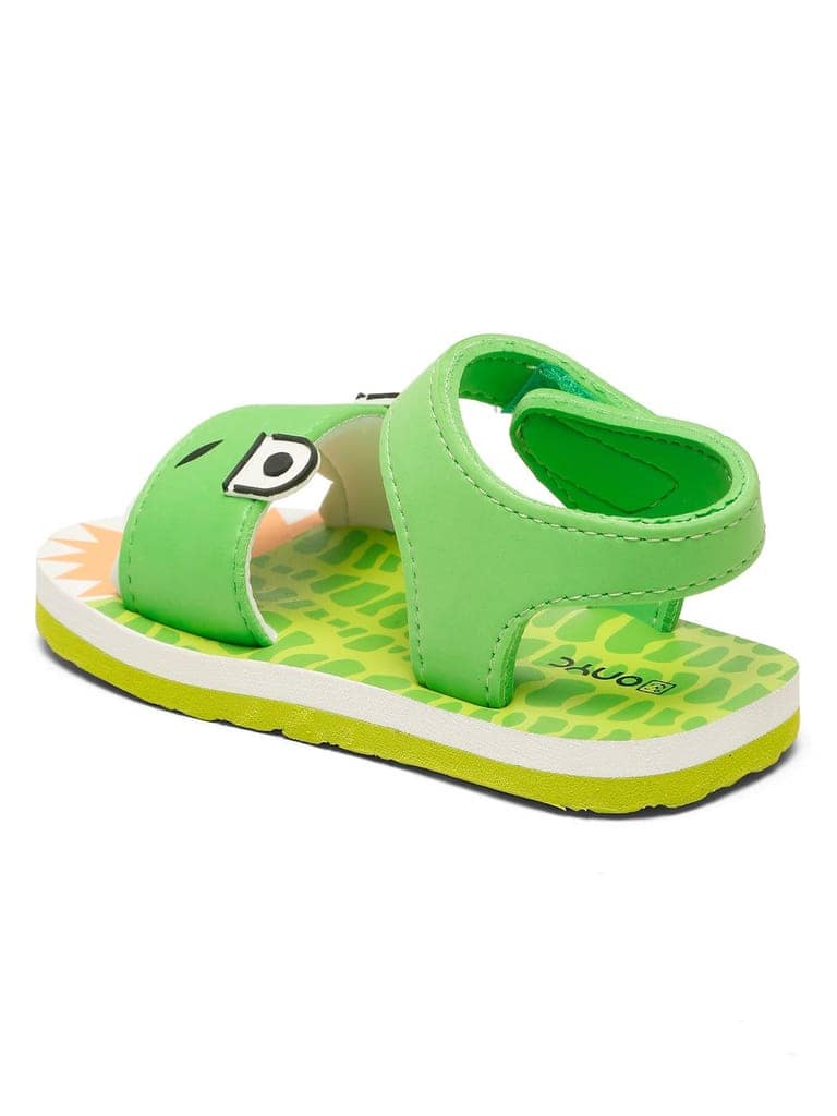 Premium Crocodile Artistic Sandals - Green (Unisex) view 8