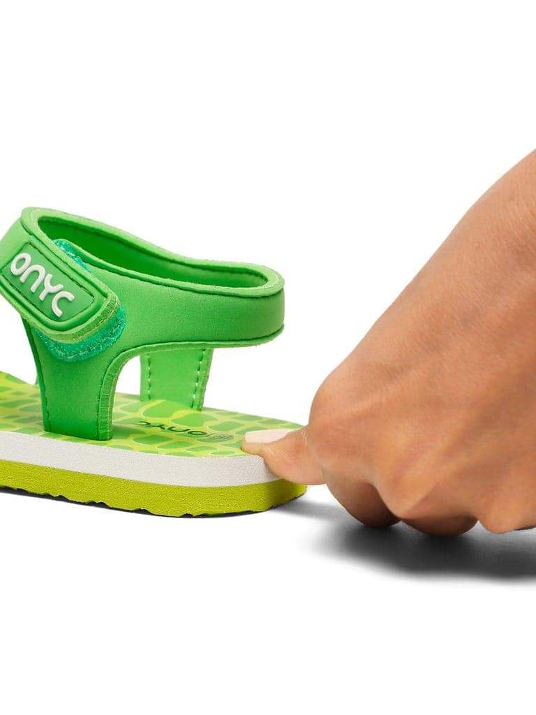 Premium Crocodile Artistic Sandals - Green (Unisex) view 9