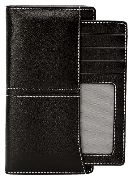 LEATHERMAN LEATHER BI FOLD BLACK MENS WALLET-1527A_Bl view 2