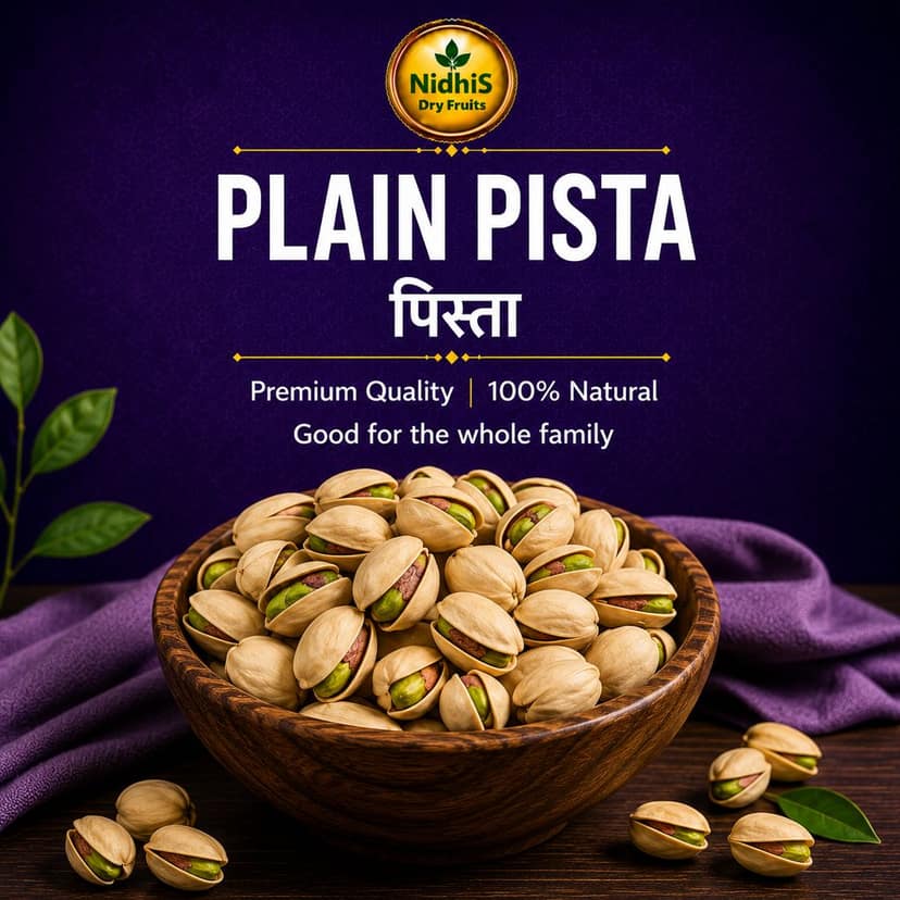 NidhiS Dry Fruits Plain Pista (Pistachios) view 3