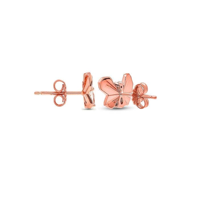 Rose Gold Social Butterfly Earrings view 6
