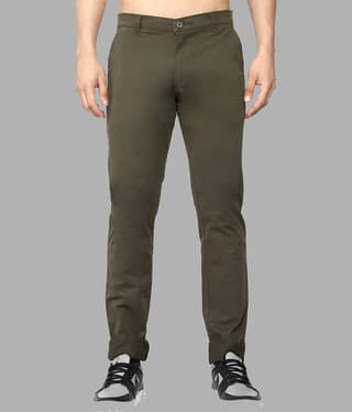 JB JUST BLACK Dark Green Regular Chinos ( Pack of 1 )