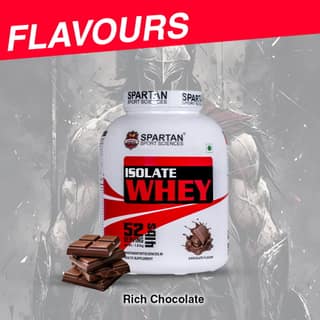 SPARTAN SPORT SCIENCES Isolate Whey Protein Powder Supplement with 28g Protein, 13g EAA, 6g BCAA, 4g Glutamic Acid for Men & Women