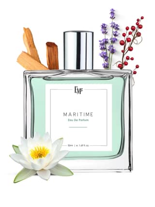 EM5 Maritime Perfume for Men | Fresh Aquatic Lavender Woody & Spicy Fragrance | Strong & Long Lasting EDP Eau de Parfum | Everyday Signature Scent | Premium Gift for Him | 50ml EM5 Maritime Perfume for Men | Fresh Aquatic Lavender Woody & Spicy Fragrance