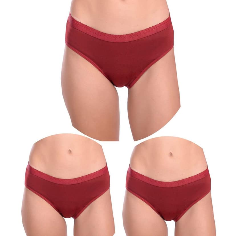 Cotton Full Coverage Hipster Panties Pack 3 view 5