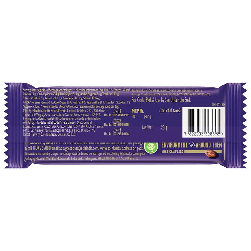 Cadbury Fuse Peanut & Caramel filled Chocolate Bar, 24 g view 9