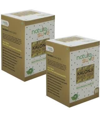 Nature Sure Kalonji Tablets for Men and Women - 2 Pack (90 Tablets)