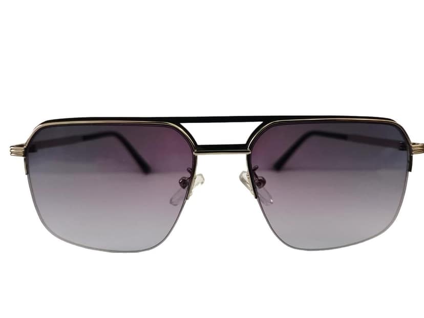 MD Style UV Protected Full Rim Square Vintage Metal Frame Sunglasses/Unisex Sunglasses view 2