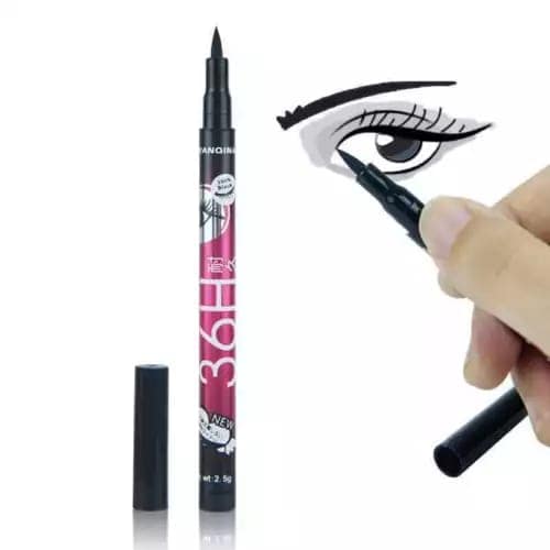 YQNYANQINA PENCIL EYELINER- Smudge Proof,Long-lasting,Water-resistant Eyeliner For Girls Women (Pack Of 1) view 3