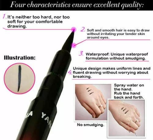 YQNYANQINA PENCIL EYELINER- Smudge Proof,Long-lasting,Water-resistant Eyeliner For Girls Women (Pack Of 1) view 4