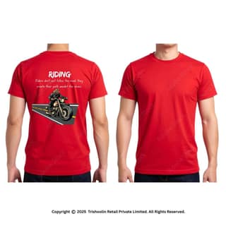 Trishoolin Retail T Shirt | Design 10151MB | Printed Round Neck Cotton T-Shirt | Regular Fit