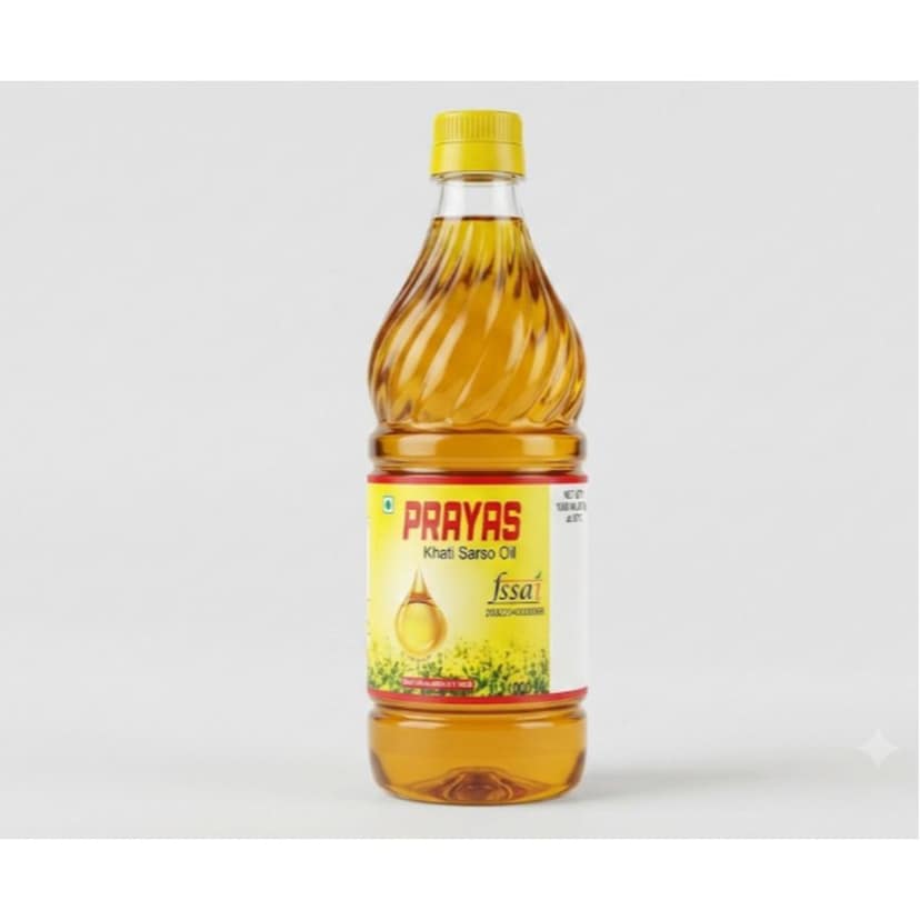 Kachi Sarso Oil - 1 L - One plastic bottle