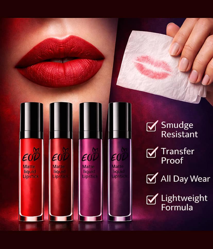 EOD Wine Matte Transferproof Liquid Lipstick ( Pack of 2 ) view 2