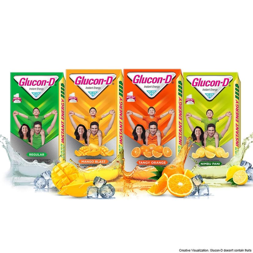 Glucon-D Tangy Orange Glucose Powder(75g + 50g Extra)| For Tasty Orange Flavoured Glucose Drink| Provides Instant Energy| Vitamin C Supports Immunity| Contains Calcium for Bone view 2