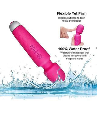 Gk Boss Full Body Rechargeable Handheld Wireless Massager Machine for Pain Relief (Assorted Colour)