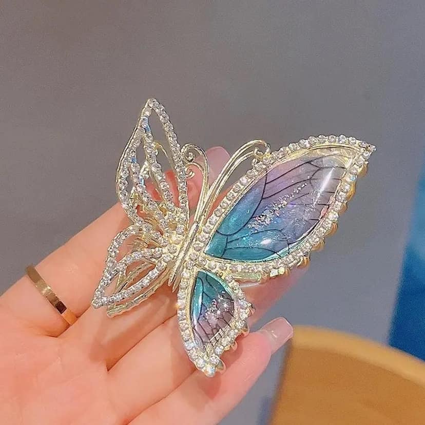 Luxury Butterfly Hair Claw Clip view 2