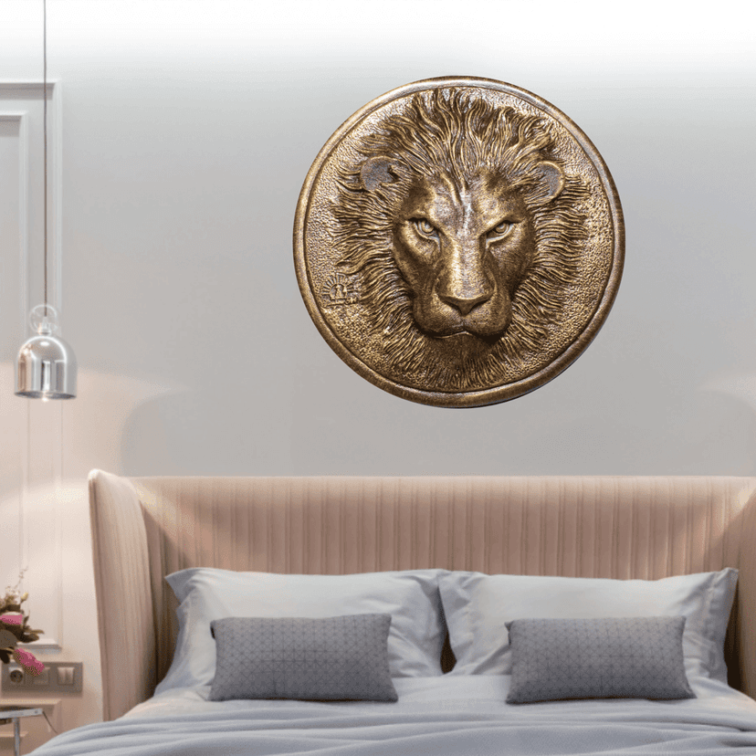 Surreal Lion Face Wall Decor view 2