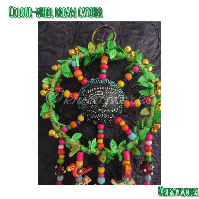 Colour Wheel Dream Catcher view 2