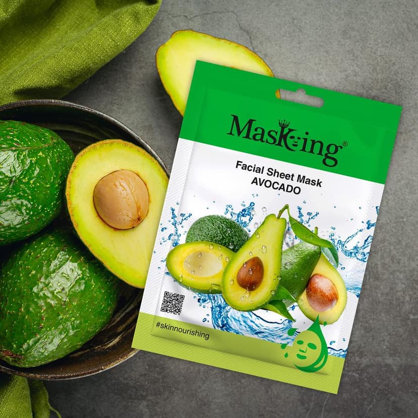 MasKing Beauty Facial Sheet Mask| Natural Sheet Mask Ingredients | Ideal for Women & Men| Combo Pack of 12 (240ml) view 4