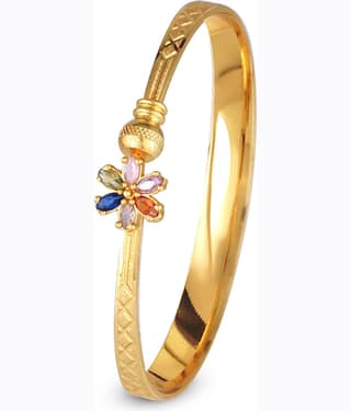 Vighaharta Gold Bangle ( Pack of 1 )