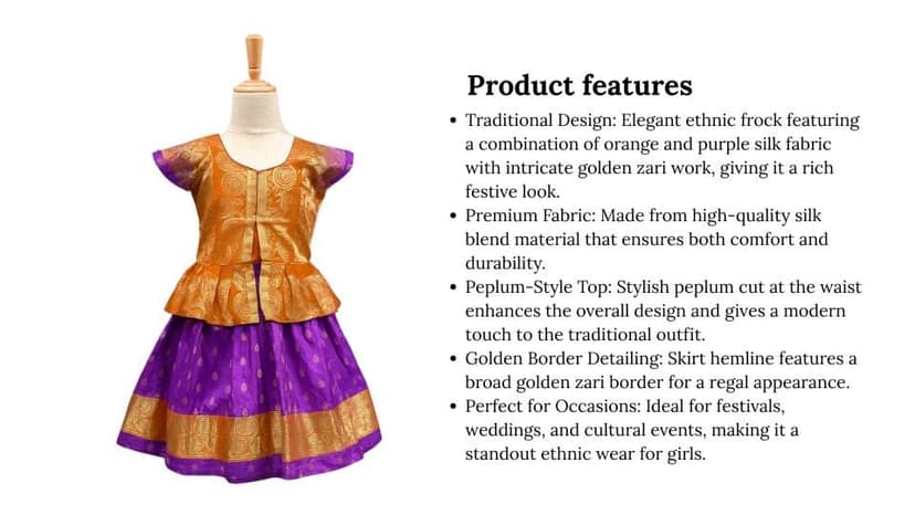 Lehenga choli or Skirt and Blouse 1 Set Each view 3