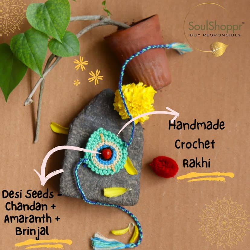 Morpankh Special - Handmade Beej Rakhi Gift Hamper view 2