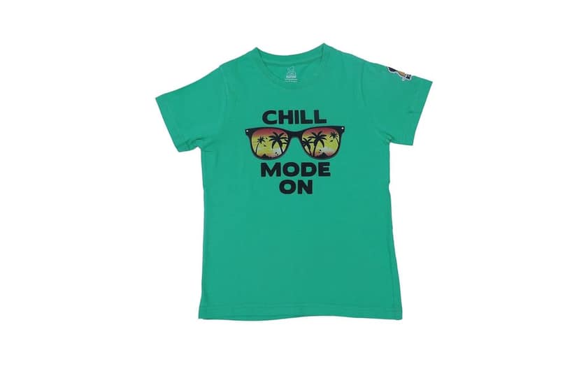 KUCHU Chill Mode On Kids Graphic Tee | 6–7 Years | Printed T-Shirt | Lightweight | Skin-Friendly | Everyday Wear view 6