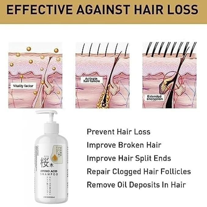 Sakura Shampoo Japanese, Japan Evening Sakura Tree Shampoo, Thick and Smooth Hair Pack of 1 view 2